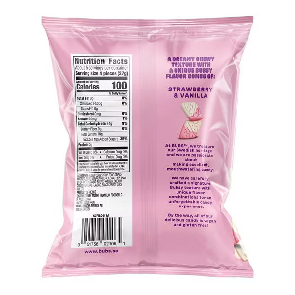 BUBS Sour Strawberry Vanilla Diamond Foam of 5.5oz